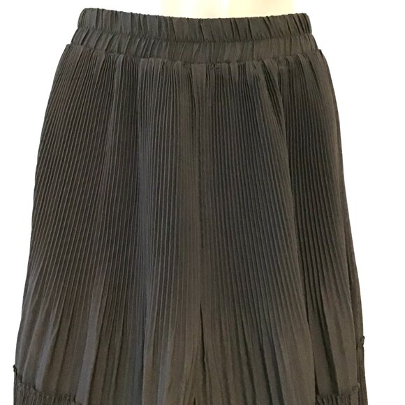 DAZY High Waist Plisse Ruffle Hem Skirt Size M - Picture 3 of 9